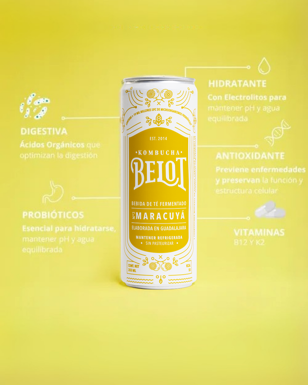 Kombucha Maracuyá - Belot