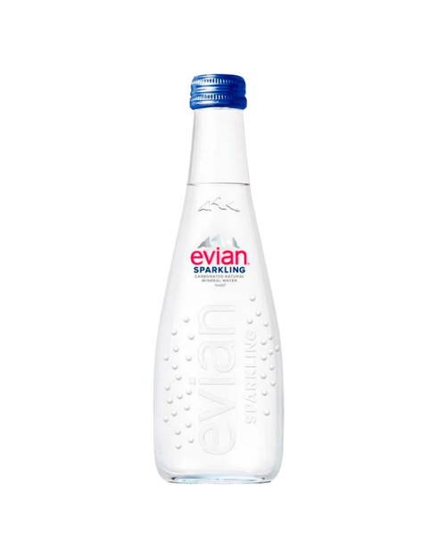 Agua Natural Mineral Evian Glass Sparkling 330 ml - Vidrio