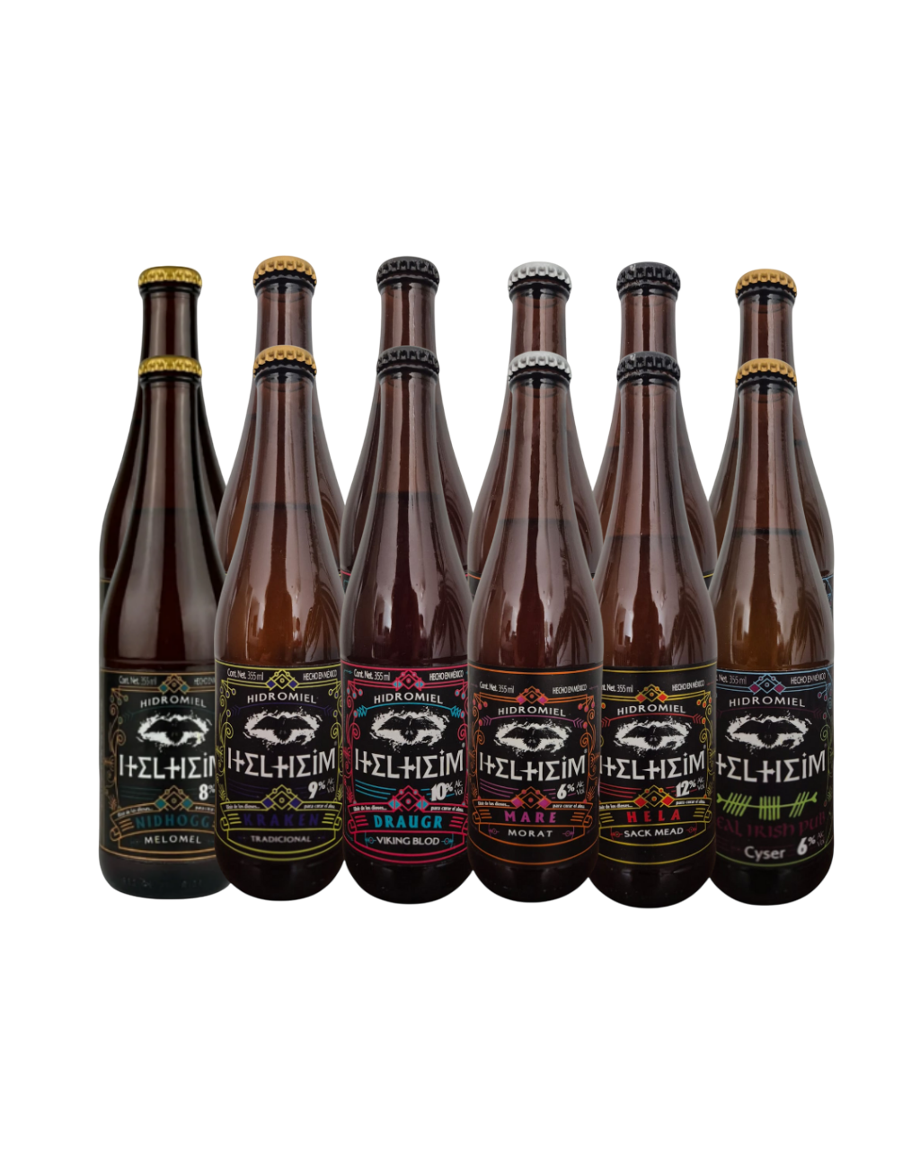 Paquete Mixto de 12 hidromieles - Helheim