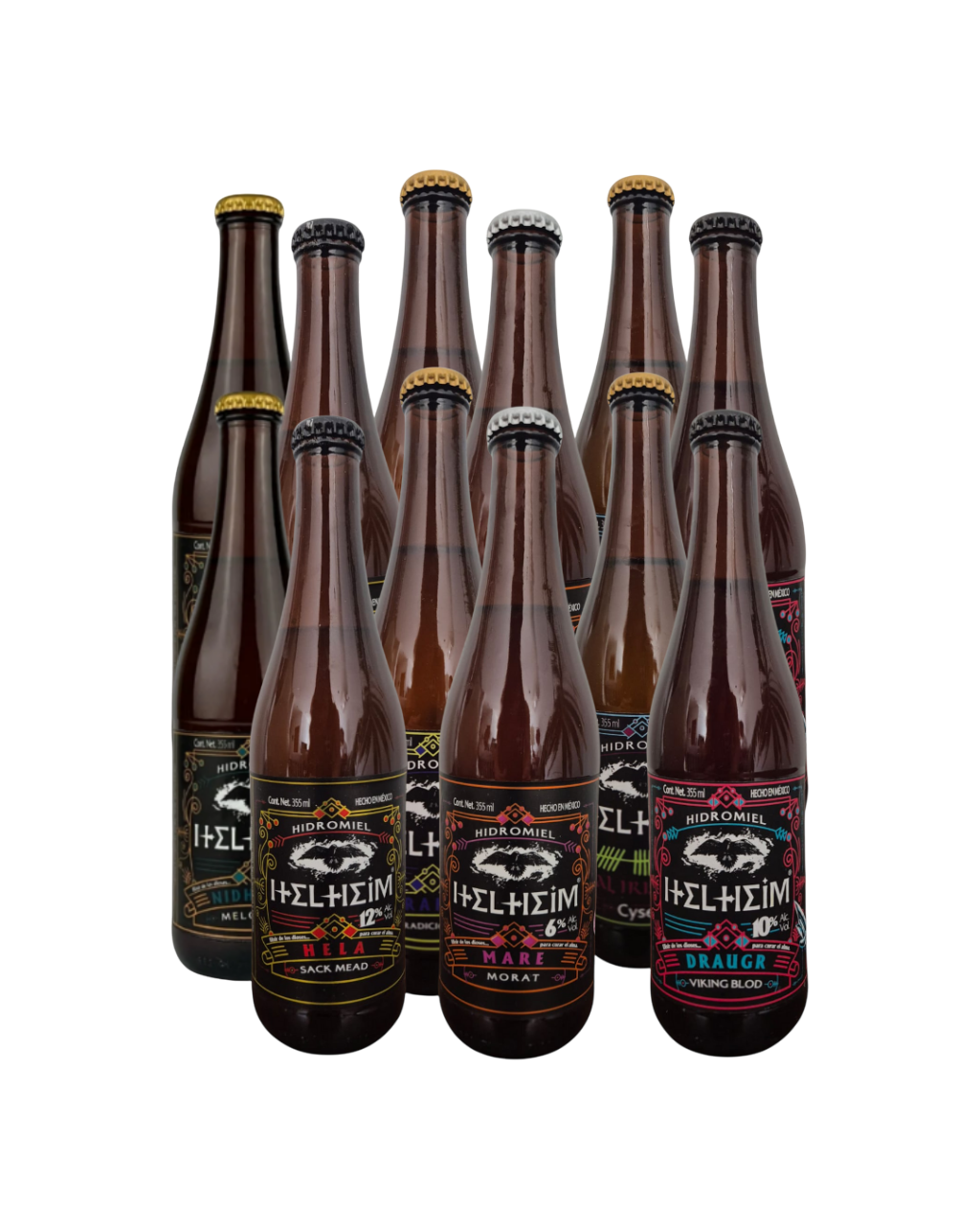 Paquete Mixto de 12 hidromieles - Helheim