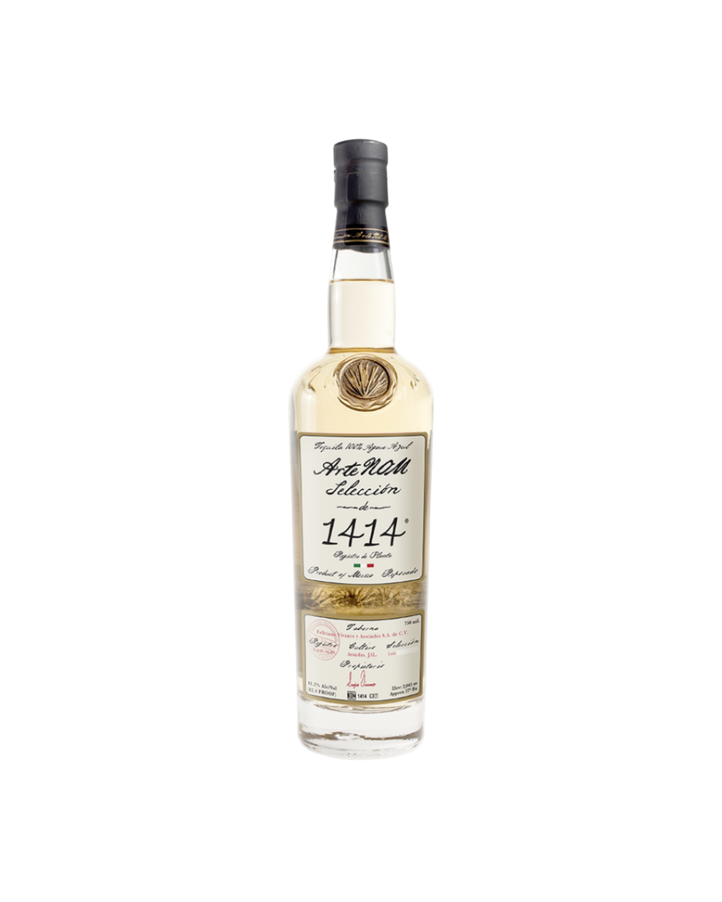 Tequila Reposado Selección de 1414 - Arte NOM