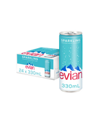 Agua Natural Mineral Evian Can Sparkling 330 ml - Lata