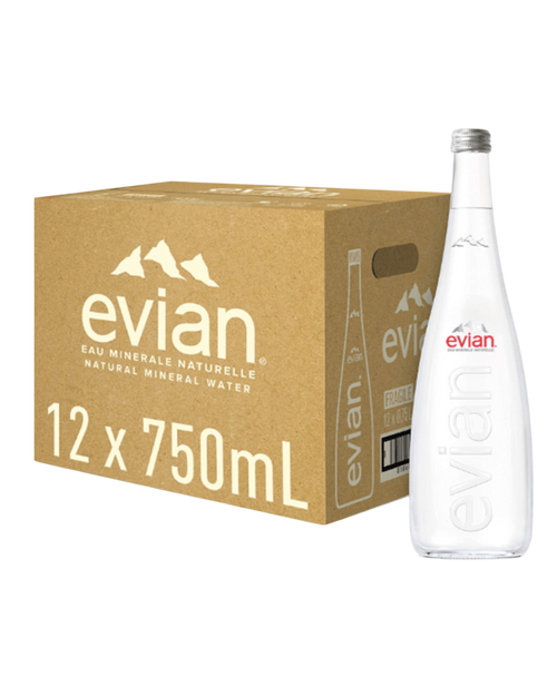 Agua Natural Evian 750 ml - Vidrio