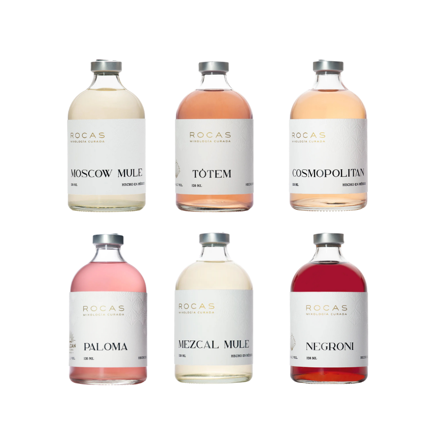 Kit de 6 Cocteles Rocas - Mixología